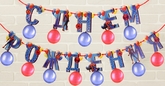 Костюмы для мальчиков - Гирлянда с шарами Человек Паук