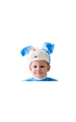 Зайчики и кролики - Голубая шапочка-маска кролик