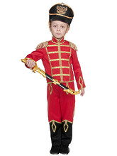Исторические костюмы - Гусар с саблей красный