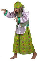 Мультфильмы и сказки - Карнавальный костюм Бабы Яги для детей