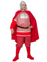 Исторические - Карнавальный взрослый костюм Богатырь Добрыня
