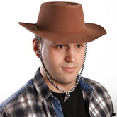 Мужские костюмы - Коричневая шляпа с полями
