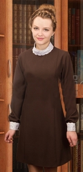 Профессии и униформа - Коричневое платье Школьницы