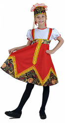 Русские народные костюмы - Костюм Хохлома для девочек