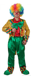 День смеха - Костюм клоуна в разноцветном парике