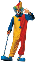 Мужские костюмы - Костюм клоуна желто-красный