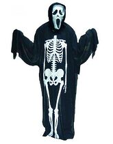 Страшные костюмы - Костюм Крика со скелетом