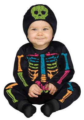 Костюм малыша-скелетона цветной