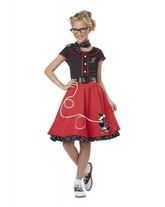 Костюмы для девочек - Костюм модницы 50-х годов детский