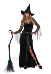 Страшные костюмы - Костюм роскошной черной ведьмы