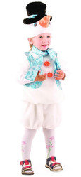 Новогодние костюмы - Костюм снеговичка детский