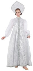 Новогодние костюмы - Костюм Снегурочки в белом платье