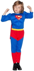 Детские костюмы - Костюм Супермена с мышцами мальчиков
