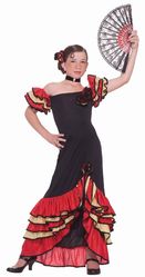 Национальные костюмы - Костюм танцовщицы фламенко детский