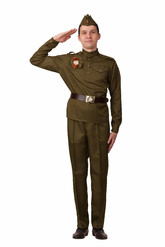 Профессии и униформа - Костюм военного взрослый
