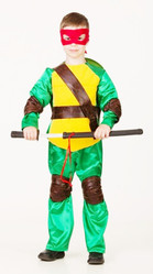 Детские костюмы - Костюм зелено-красной Черепашки Каратиста детский