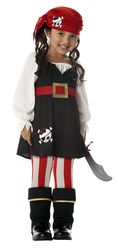 Пиратские костюмы - Костюм жизнерадостной пиратки детский