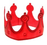 Короли и королевы - Красная мягкая корона