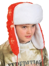 Праздничные костюмы - Красная шапка-ушанка