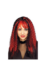 Праздники - Красно-черный зловещий парик ведьмы