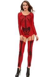 Зомби - Красный костюм Скелета