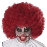Клоуны - Красный кудрявый парик клоуна