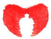 Для костюмов - Крылья ангела красные с перьями