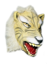Леопарды и тигры - Латексная маска белого тигра