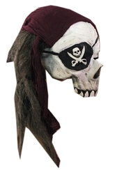 Пиратские костюмы - Маска черепа пирата в бандане