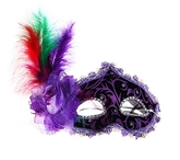 Венецианский карнавал - Маска Загадка фиолетовая