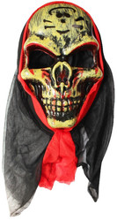 Страшные костюмы - Маска злого черепа в капюшоне