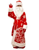 Костюмы на Новый год - Меховой костюм Деда Мороза детский