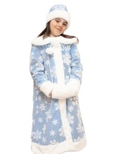 Праздничные костюмы - Меховой костюм девочки Снегурочки
