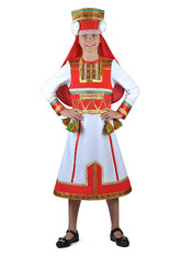 Национальные - Мордовский национальный костюм для девочек