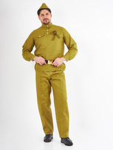 Мужские костюмы - Мужской Военный Костюм из саржи