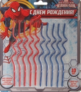 Человек паук - Набор свечей Человек Паук 10 шт