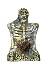 Страшные костюмы - Надгробие Скелет желтый