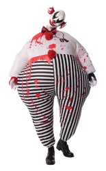 Призраки и привидения - Надувной костюм кровожадного клоуна