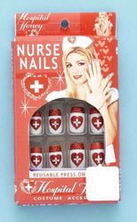 День святого Валентина - Накладные ногти медсестры