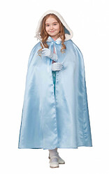 Детские костюмы - Плащ принцессы голубой сатин