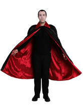 Мужские костюмы - Плащ вампира черно-красный