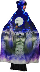 Костюмы на Хэллоуин - Плащ ведьмы с надгробиями