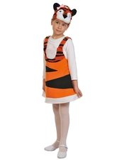 Детские костюмы - Плюшевый костюм тигрицы детский