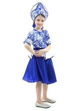 Русские народные танцы - Подростковый костюм Гжельский сувенир