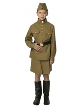 Костюмы для девочек - Подростковый военный костюм