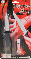 Смешные костюмы - Прикол Нож прятающееся лезвие с кровью
