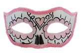 Карнавальные маски - Розовая маска День Мертвых