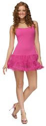 Клубные платья - Розовое платье с петти юбкой