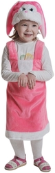 Детские костюмы - Розовый плюшевый костюм Зайки