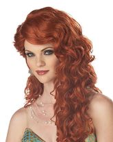 Женские костюмы - Рыжий парик русалки